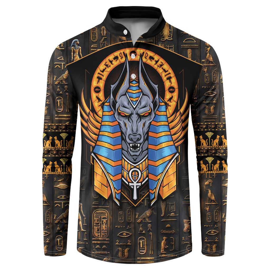 Egyptian Anubis Button Sweatshirt Ancient Egypt Culture