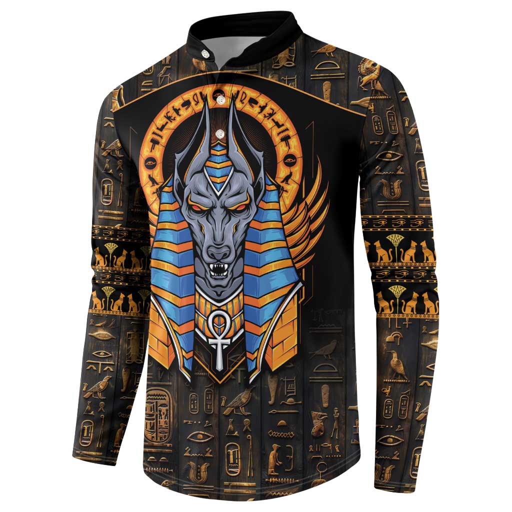 Egyptian Anubis Button Sweatshirt Ancient Egypt Culture