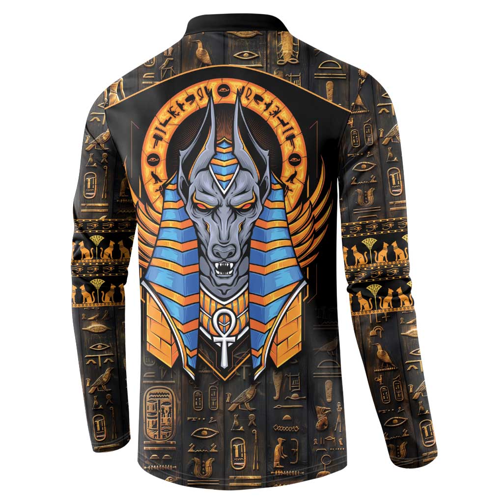 Egyptian Anubis Button Sweatshirt Ancient Egypt Culture
