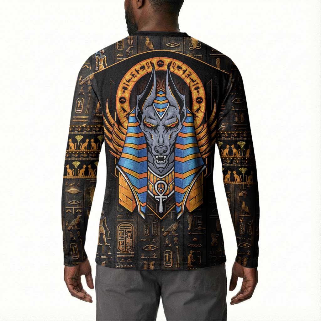 Egyptian Anubis Button Sweatshirt Ancient Egypt Culture