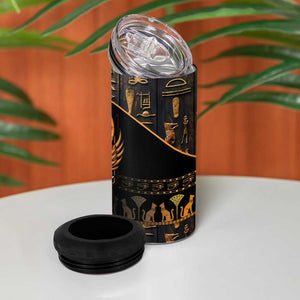 Egyptian Anubis 4 in 1 Can Cooler Tumbler Ancient Egypt Culture