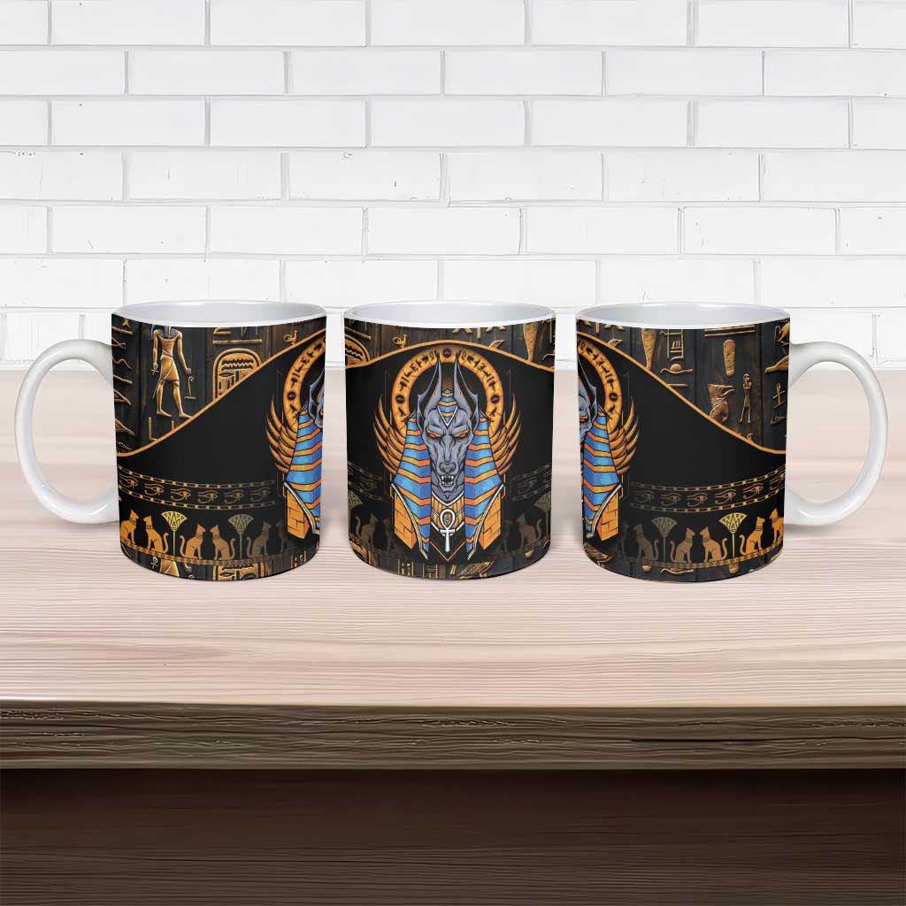 Egyptian Anubis Ceramic Mug Ancient Egypt Culture