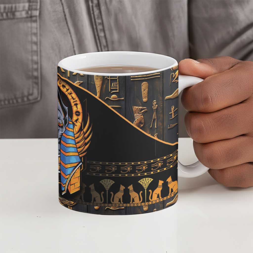 Egyptian Anubis Ceramic Mug Ancient Egypt Culture