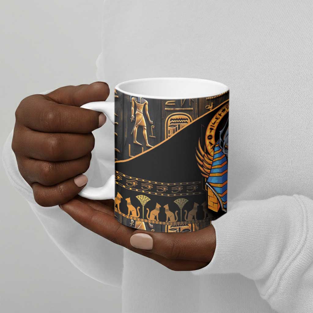 Egyptian Anubis Ceramic Mug Ancient Egypt Culture