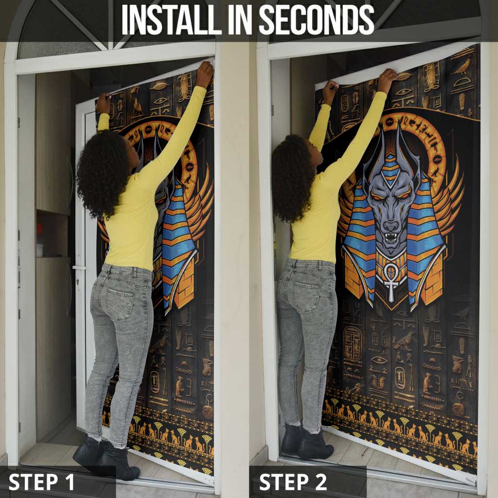 Egyptian Anubis Door Cover Ancient Egypt Culture