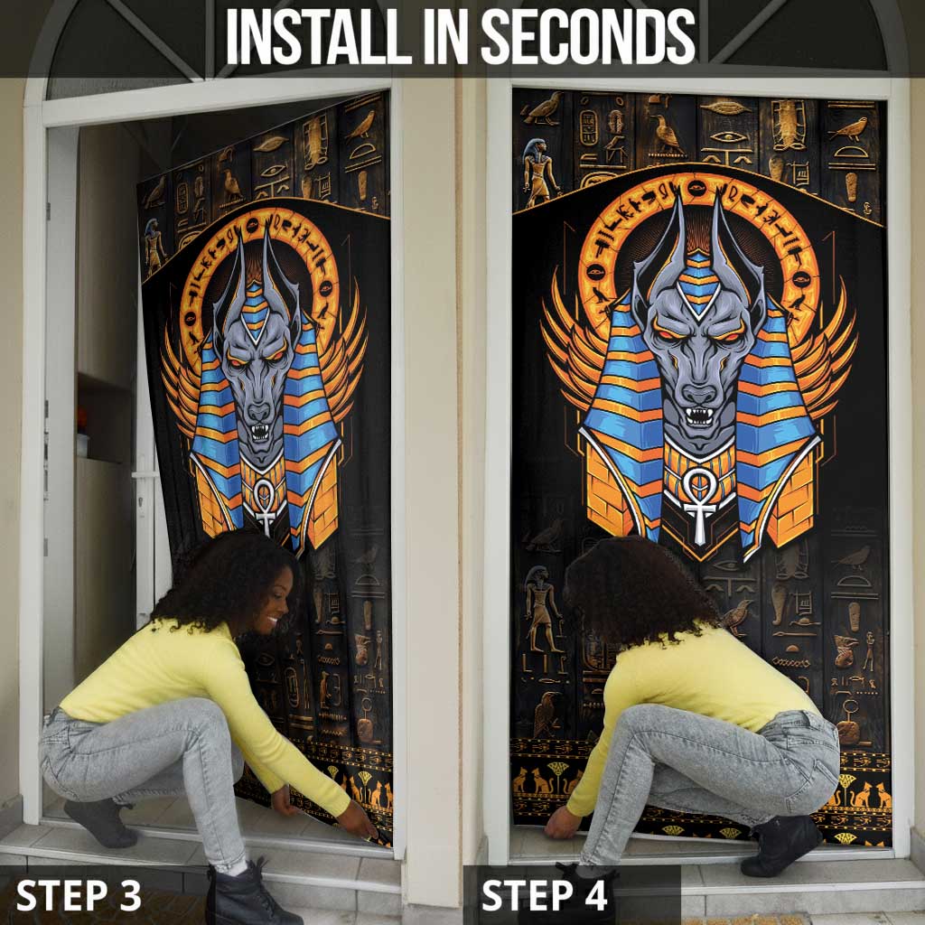 Egyptian Anubis Door Cover Ancient Egypt Culture