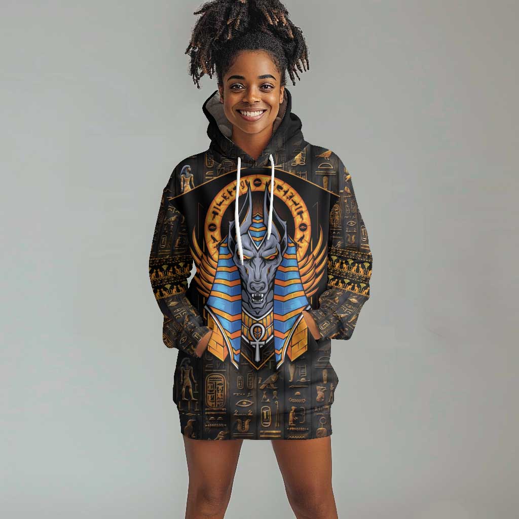 Egyptian Anubis Hoodie Dress Ancient Egypt Culture