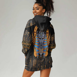 Egyptian Anubis Hoodie Dress Ancient Egypt Culture