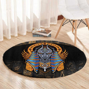 Egyptian Anubis Round Carpet Ancient Egypt Culture