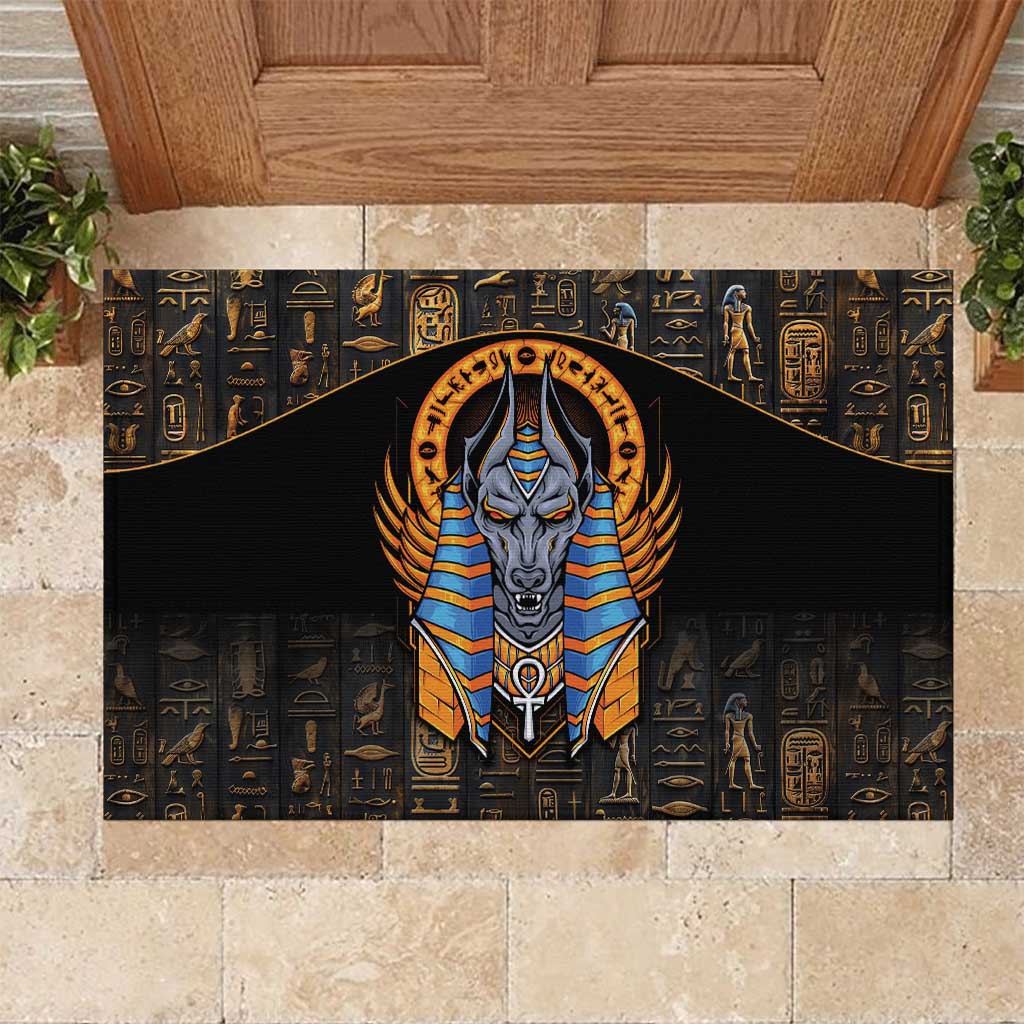 Egyptian Anubis Rubber Doormat Ancient Egypt Culture