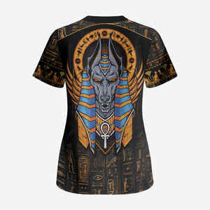 Egyptian Anubis Scrub Top Ancient Egypt Culture
