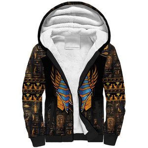 Egyptian Anubis Sherpa Hoodie Ancient Egypt Culture