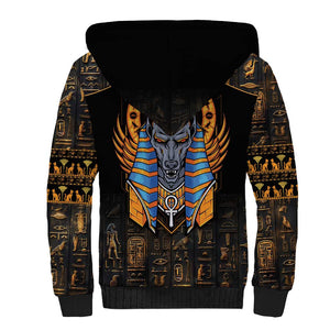 Egyptian Anubis Sherpa Hoodie Ancient Egypt Culture