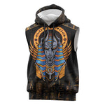 Egyptian Anubis Sleeveless Hoodie Ancient Egypt Culture - African Pride