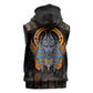 Egyptian Anubis Sleeveless Zip Hoodie Ancient Egypt Culture - African Pride