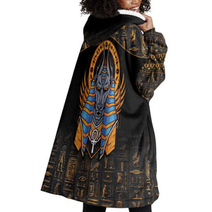 Egyptian Anubis Wearable Blanket Hoodie Ancient Egypt Culture