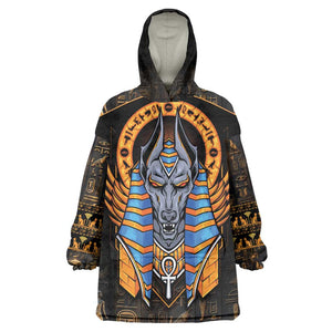 Egyptian Anubis Wearable Blanket Hoodie Ancient Egypt Culture