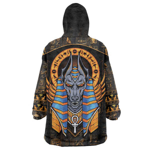 Egyptian Anubis Wearable Blanket Hoodie Ancient Egypt Culture