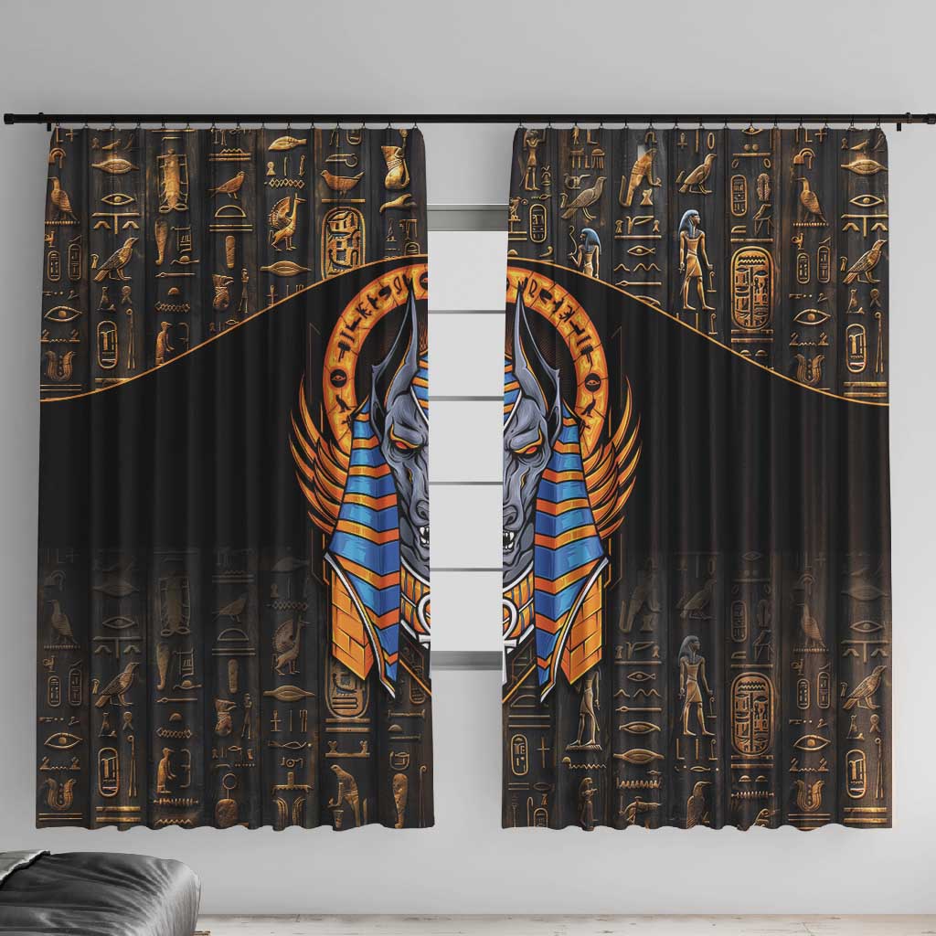 Egyptian Anubis Window Curtain Ancient Egypt Culture