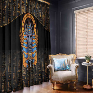 Egyptian Anubis Window Curtain Ancient Egypt Culture