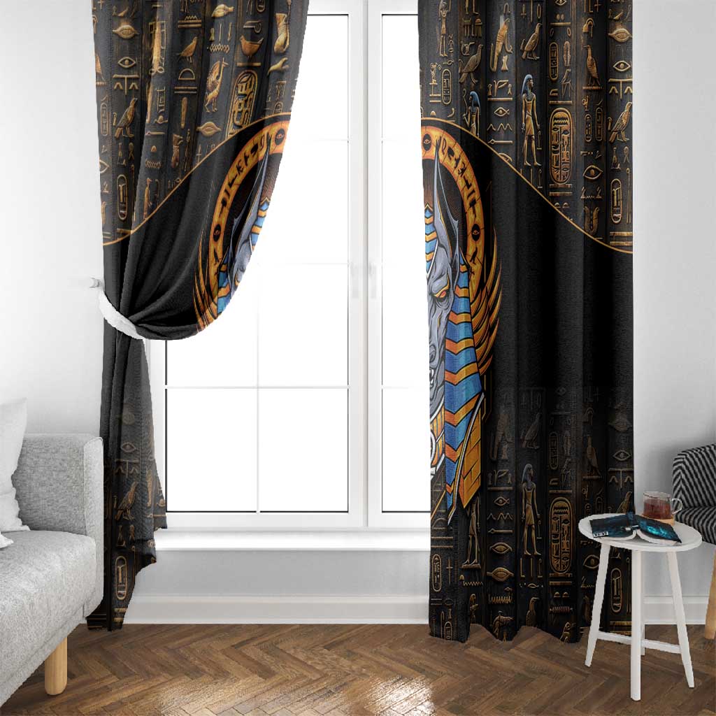 Egyptian Anubis Window Curtain Ancient Egypt Culture