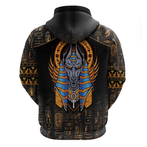 Egyptian Anubis Zip Hoodie Ancient Egypt Culture