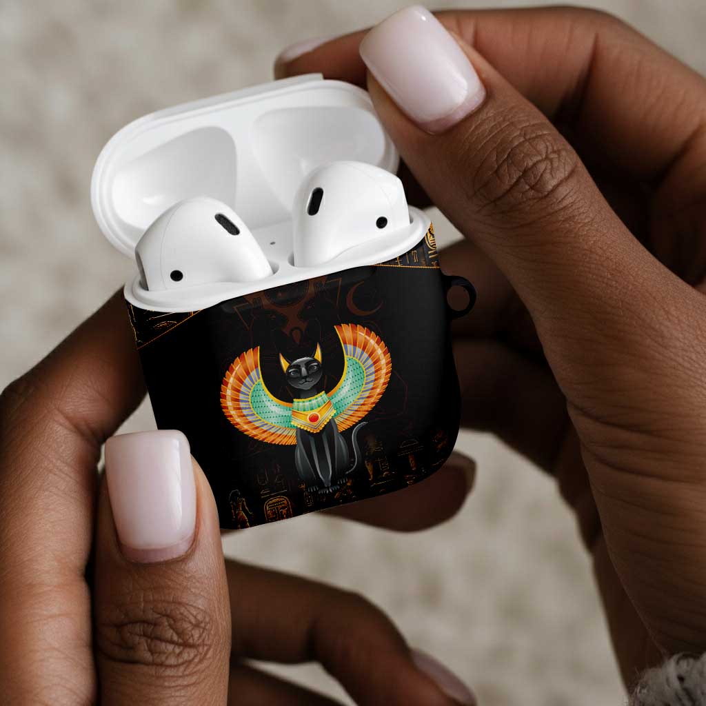 Winged Egypt Cats AirPods Case Ancient Egypt Culture