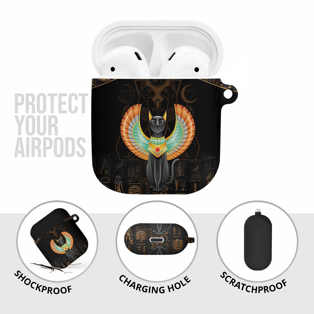 Winged Egypt Cats AirPods Case Ancient Egypt Culture