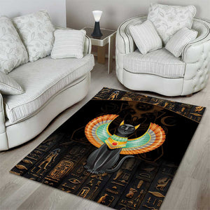 Winged Egypt Cats Area Rug Ancient Egypt Culture