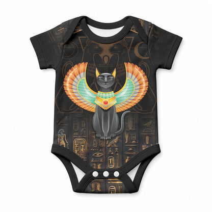 Winged Egypt Cats Baby Onesie Ancient Egypt Culture