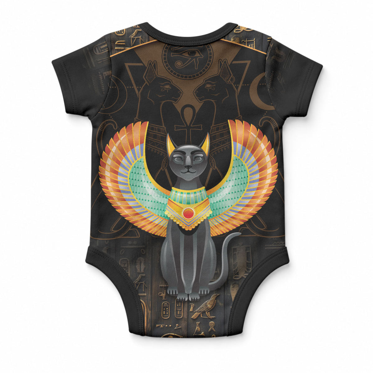 Winged Egypt Cats Baby Onesie Ancient Egypt Culture