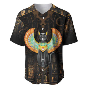 Winged Egypt Cats Baseball Jersey Ancient Egypt Culture