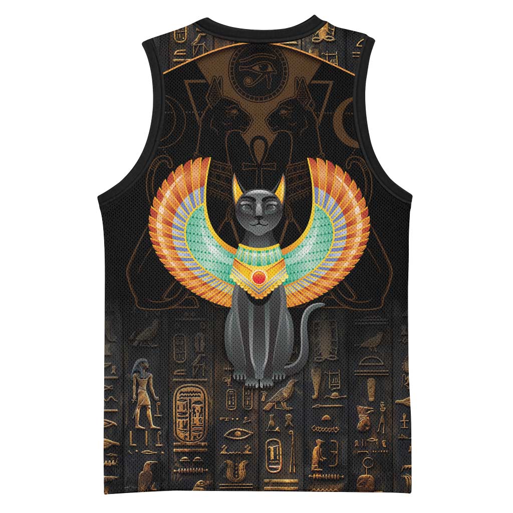 Winged Egypt Cats Basketball Jersey Ancient Egypt Culture LT9