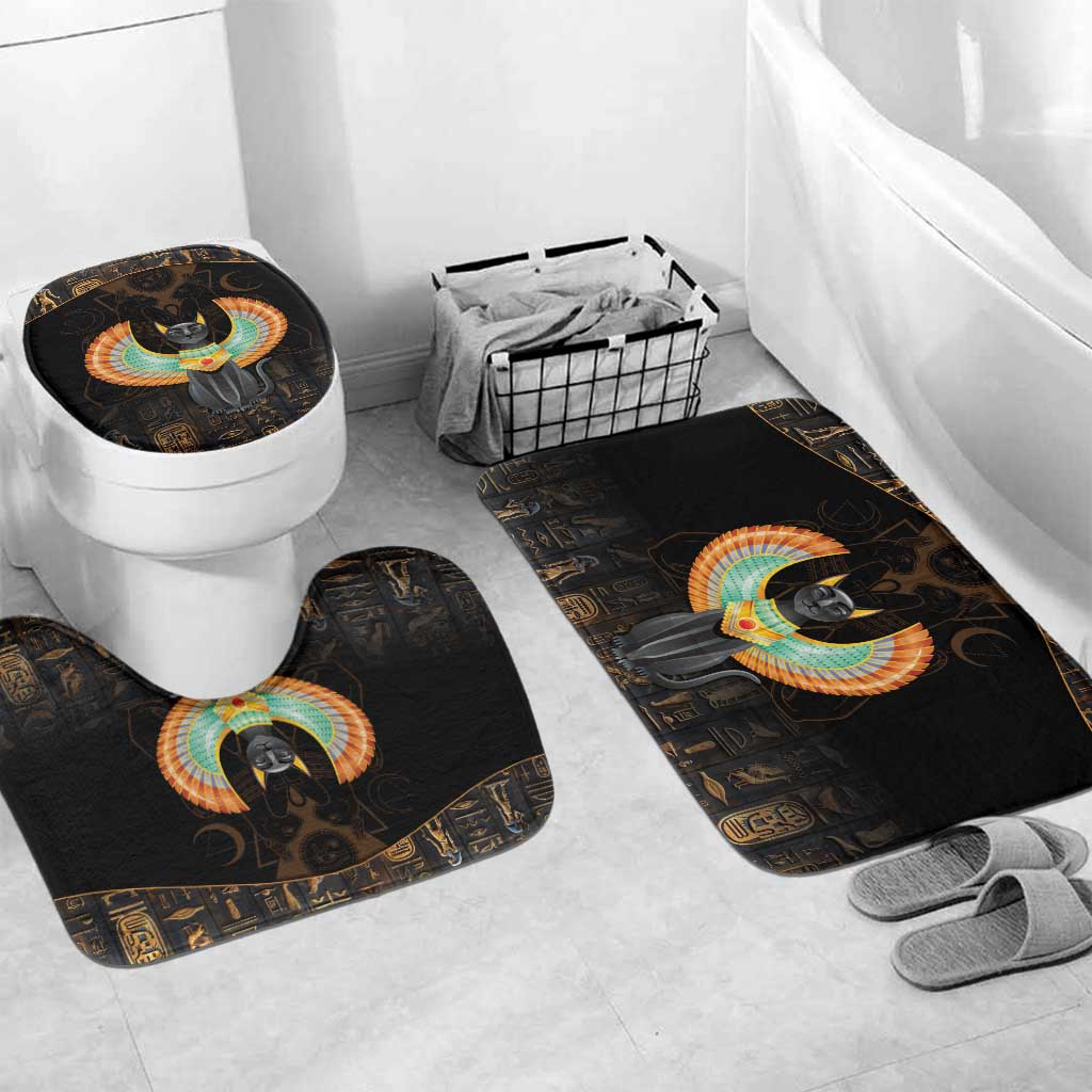 Winged Egypt Cats Bathroom Set Ancient Egypt Culture