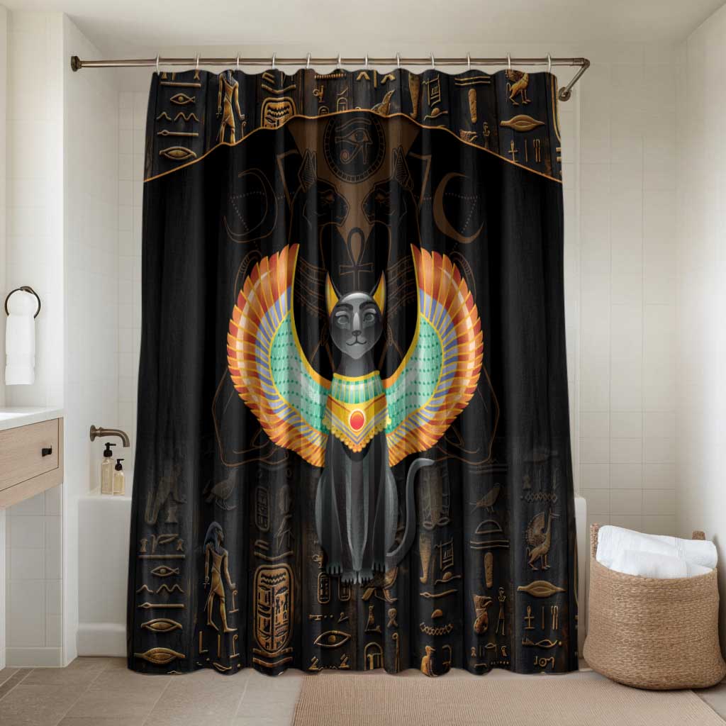 Winged Egypt Cats Bathroom Set Ancient Egypt Culture