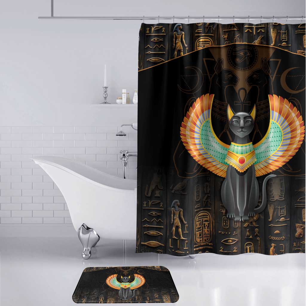 Winged Egypt Cats Bathroom Set Ancient Egypt Culture