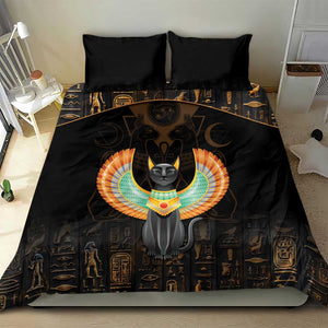 Winged Egypt Cats Bedding Set Ancient Egypt Culture