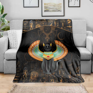 Winged Egypt Cats Blanket Ancient Egypt Culture