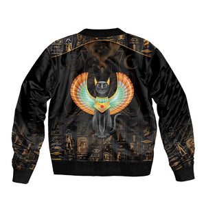 Winged Egypt Cats Bomber Jacket Ancient Egypt Culture