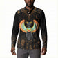 Winged Egypt Cats Button Sweatshirt Ancient Egypt Culture