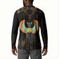 Winged Egypt Cats Button Sweatshirt Ancient Egypt Culture