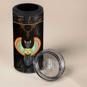 Winged Egypt Cats 4 in 1 Can Cooler Tumbler Ancient Egypt Culture