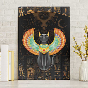 Winged Egypt Cats Canvas Wall Art Ancient Egypt Culture