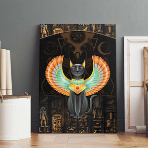 Winged Egypt Cats Canvas Wall Art Ancient Egypt Culture