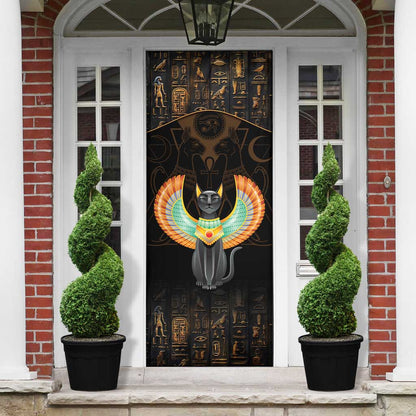 Winged Egypt Cats Door Cover Ancient Egypt Culture