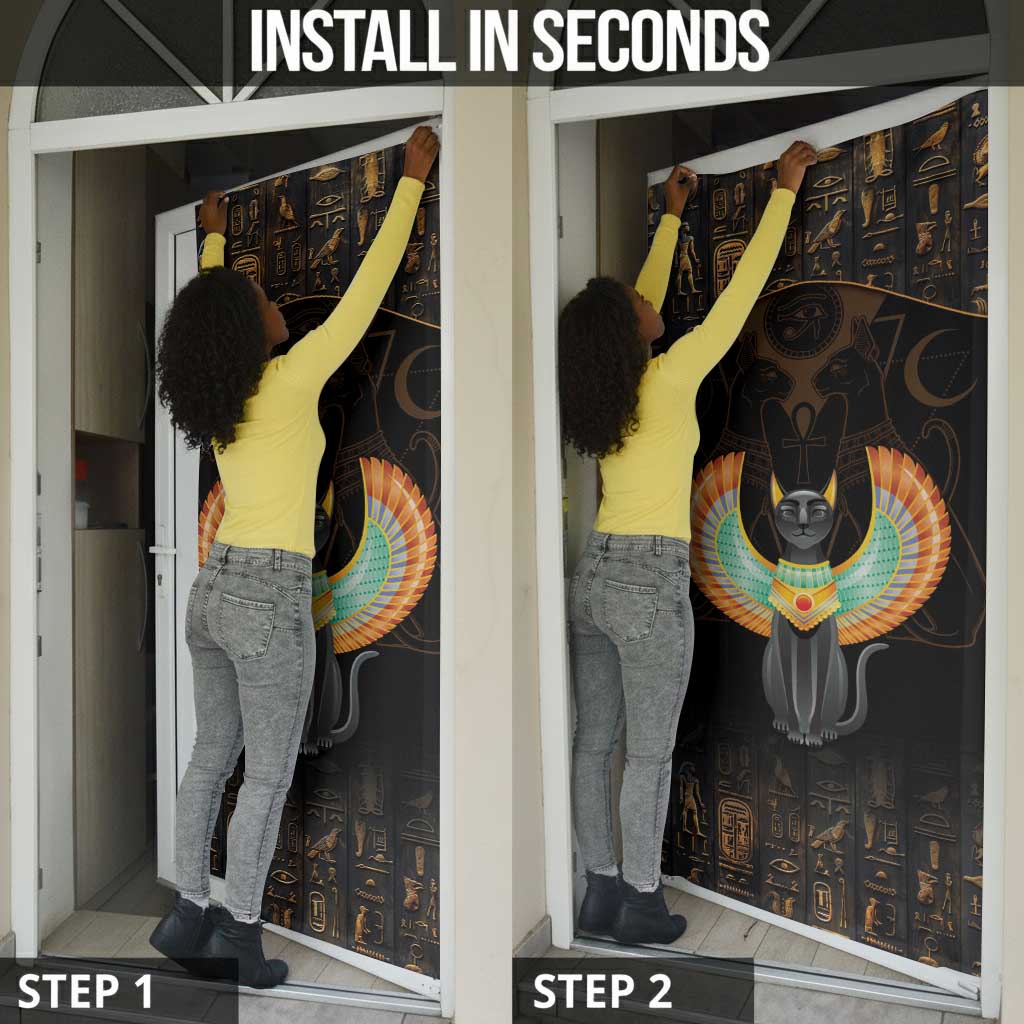 Winged Egypt Cats Door Cover Ancient Egypt Culture