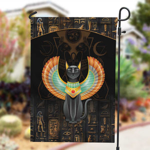 Winged Egypt Cats Garden Flag Ancient Egypt Culture