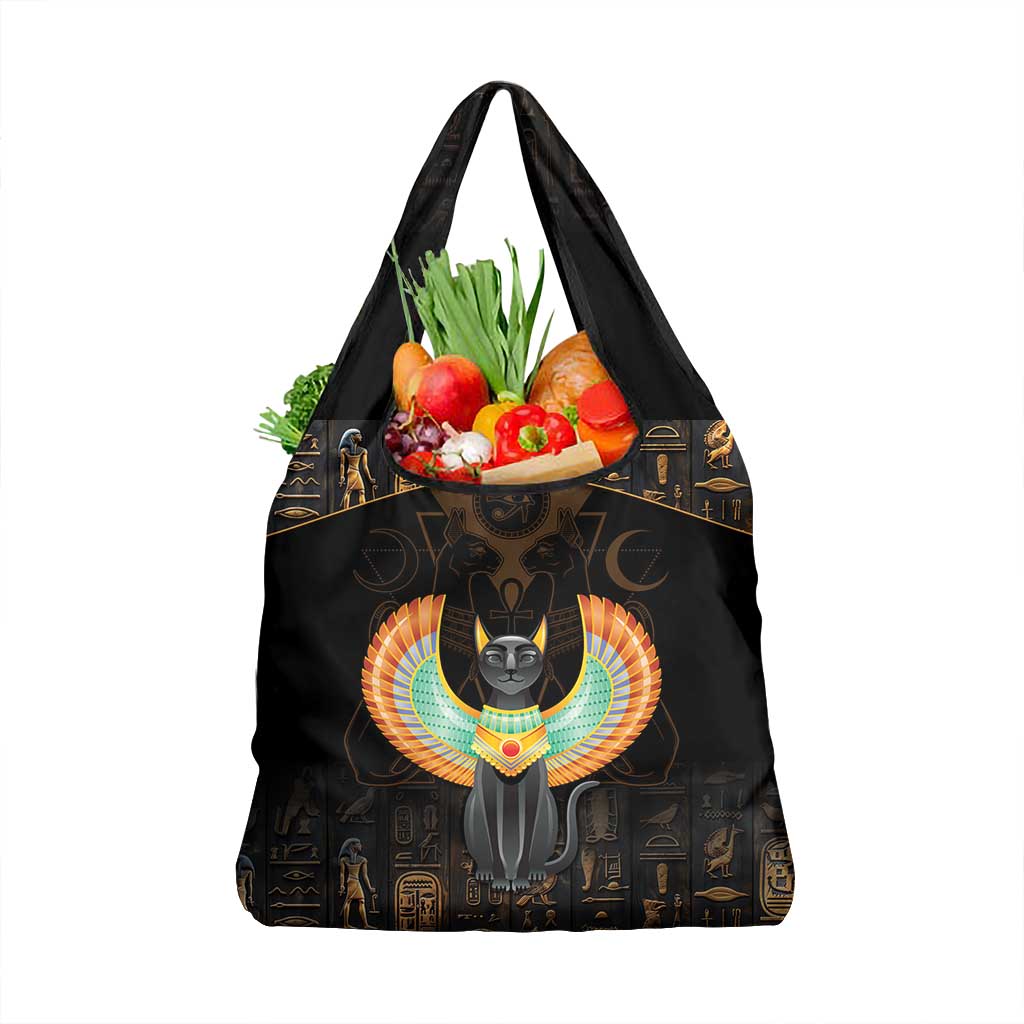 Winged Egypt Cats Grocery Bag Ancient Egypt Culture