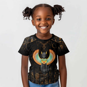 Winged Egypt Cats Kid T shirt Ancient Egypt Culture