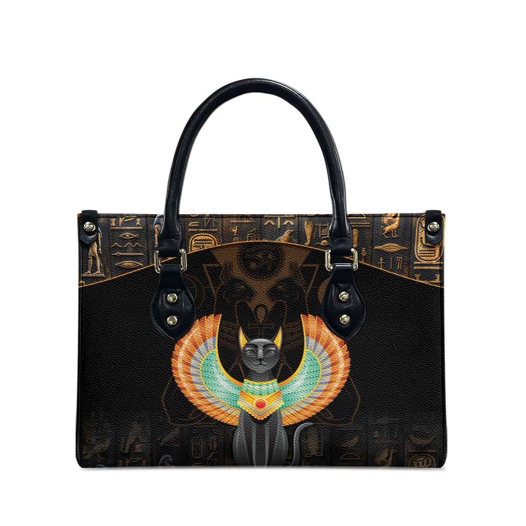 Winged Egypt Cats Leather Bag Ancient Egypt Culture